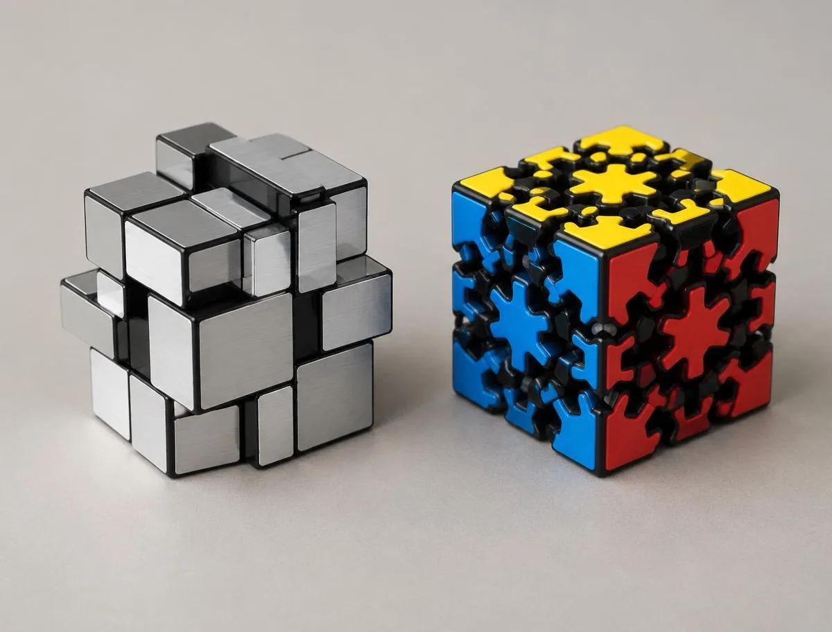 Mirror shape mod cube and gear cube